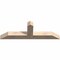 Ekena Millwork Portland Smooth Timber Gable Bracket, Douglas Fir, 60"W x 20"H x 5 1/2"D x 5 1/2"F, 8/12 Pitch GBW060X20X0606POR00SDF - alternate 2